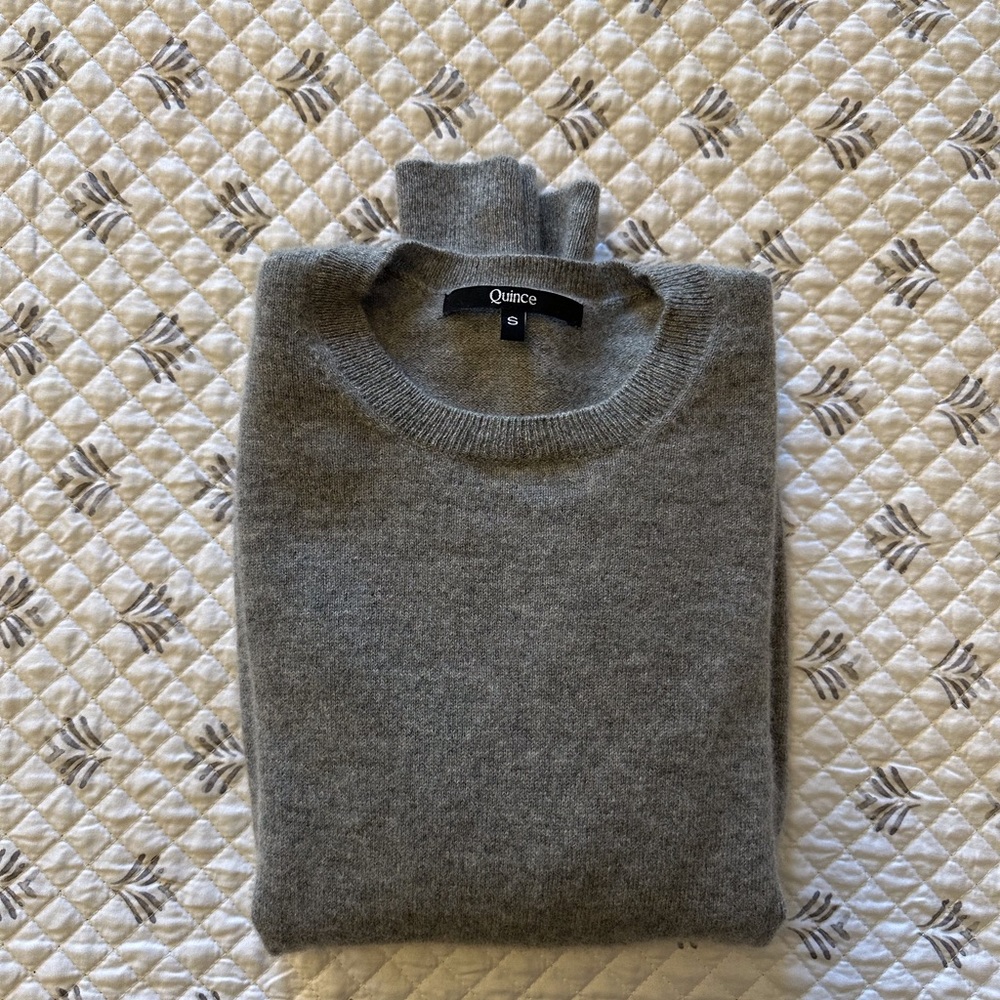 Quince Mongolian Cashmere Crewneck Sweater